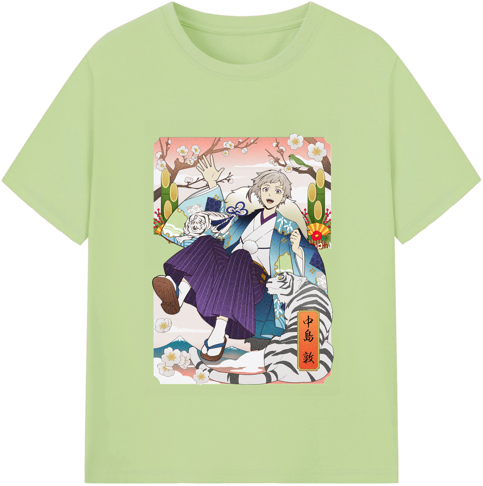 （画像用） 文豪ストレイドッグス Bungo Stray Dogs 綿100％半袖Tシャツ（フロントプリント）